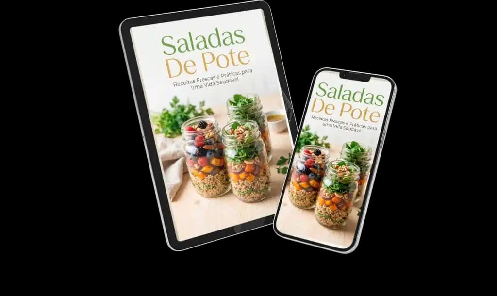 Ebook Saladas de Pote em tablet e smartphone